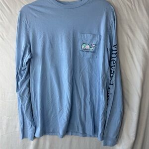 Vineyard Vines Men's Light Blue Long Sleeve Tee